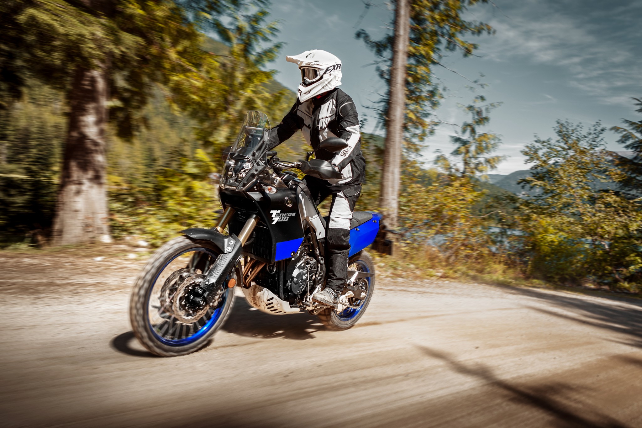 A view of a rider enjoying the new 2021 Yamaha Tenere 700
