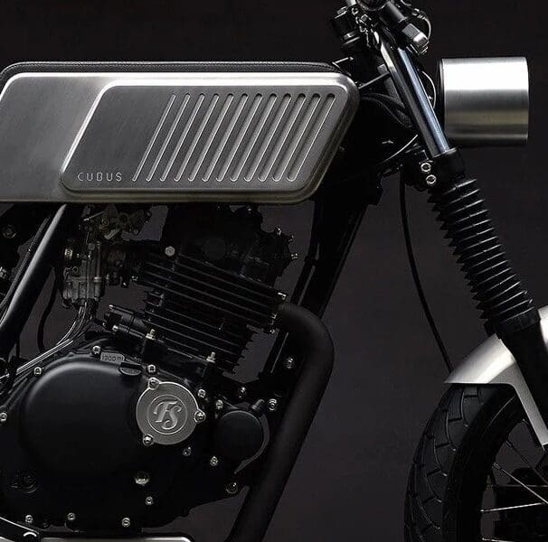 A view of the blocky custom build courtesy of Slovekian shop Free Spirit Motorcycles